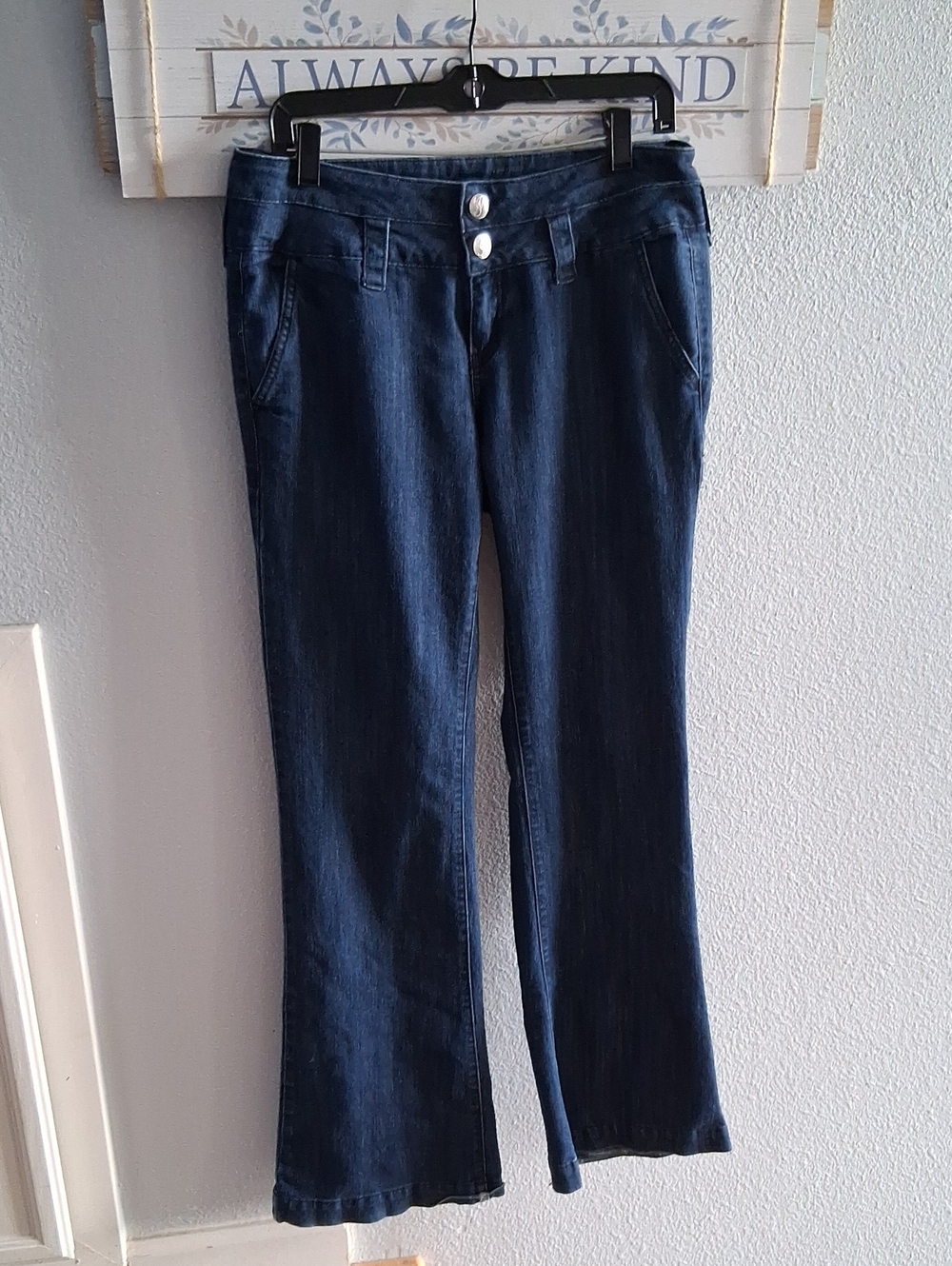 5/$13 Dark Blue Flare Jeans